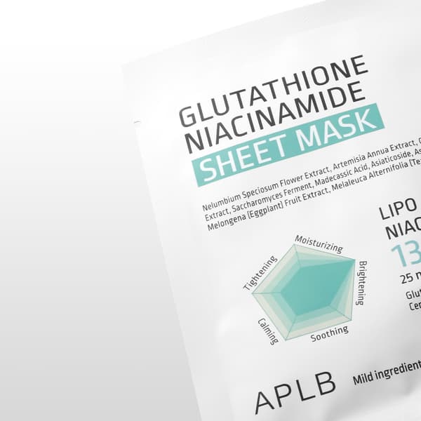 APLB GLUTATION NIACINAMID SHEET MASK 25ml
