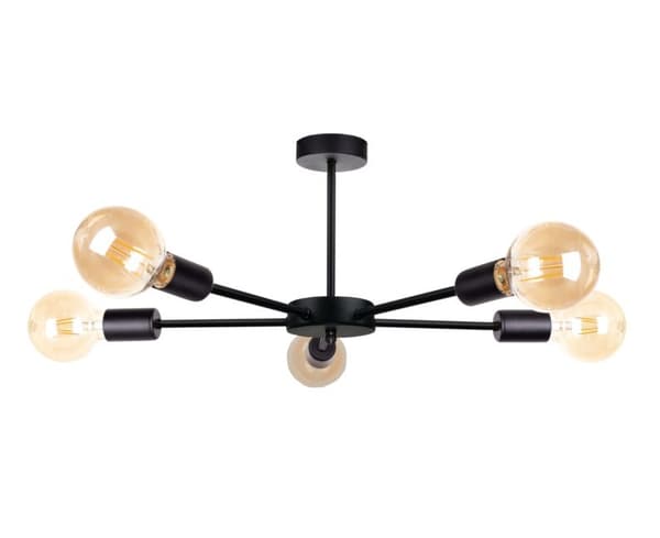 Loftlampe 5xE27 SUN SORT