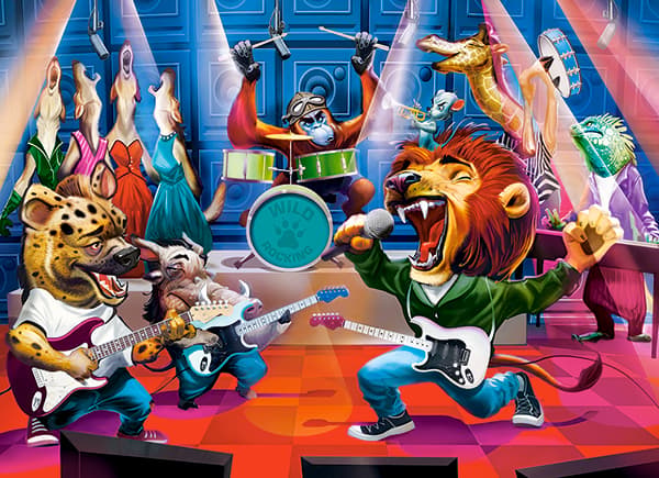 Pussel 300 djurrockkonsert