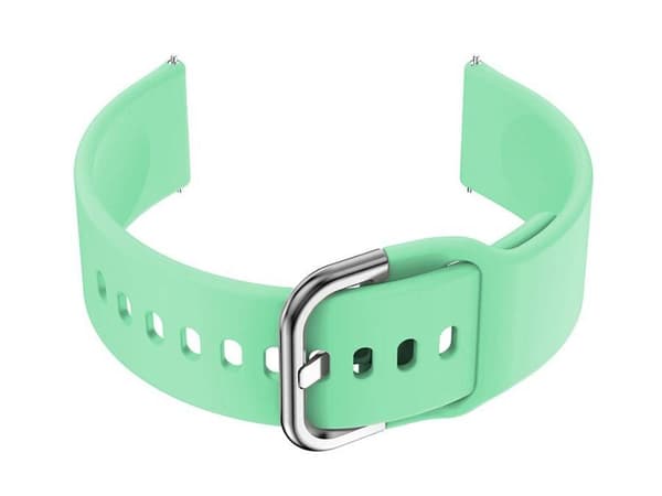 Gummirem til smartwatch U01 - mint/sølv - 20mm