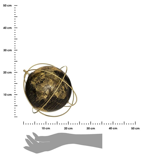 Dekorativ globus sort 24 cm Na