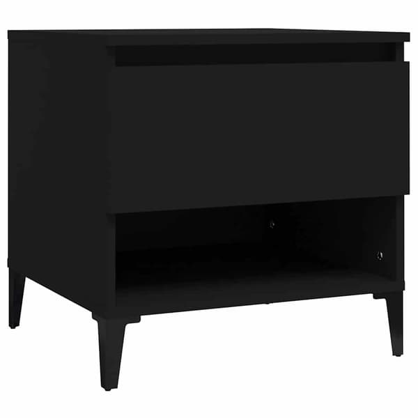 vidaXL sidebord, sort, 50x46x50 cm
