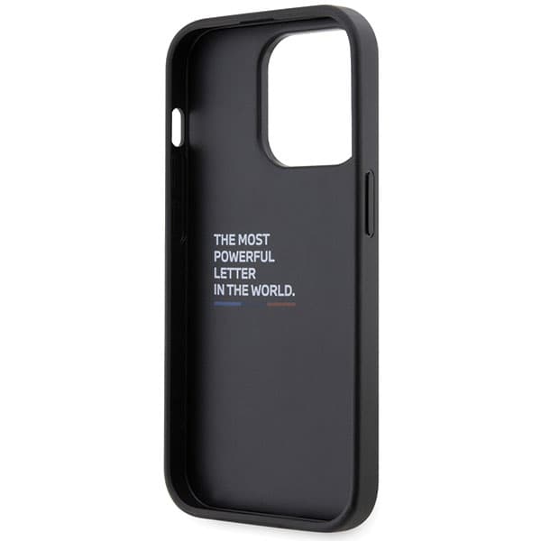BMW Grip Hot Stamp-cover til iPhone 14 Pro Max, sort