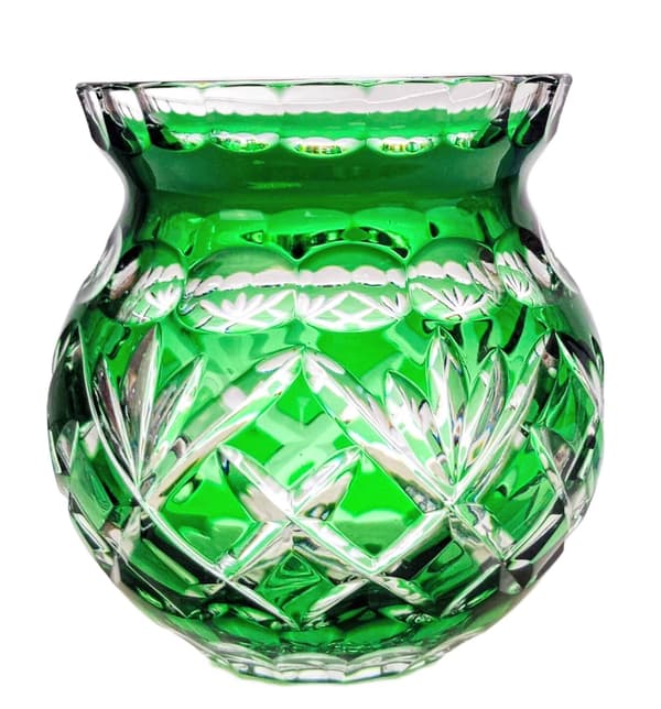 Smaragdkristall Ananasvas 16 cm