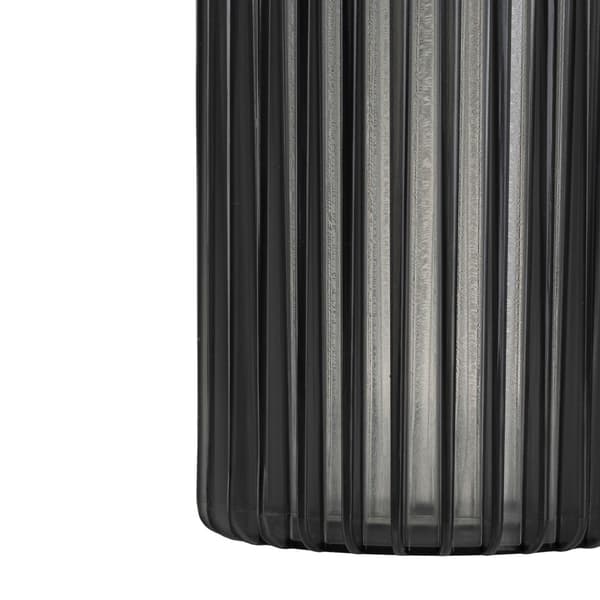 Sæt med 3 moderne RIBS vaser, transparente og røget