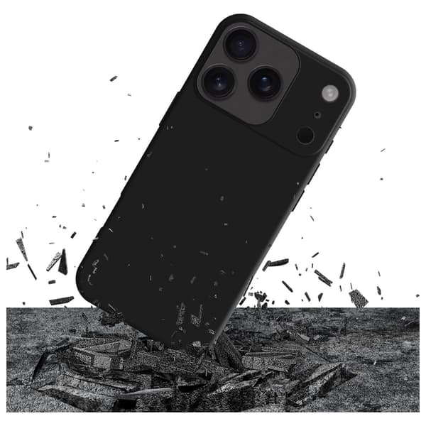 3MK Matt Case Pro för iPhone 17 Pro, Svart