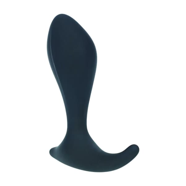 Enkelt Ripple Silikone Prostata Massager - Sort