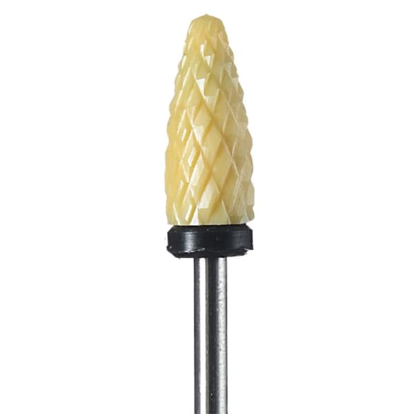 Clavier Keramisk Manikyrbits, Gul - Lång Kula - XC
