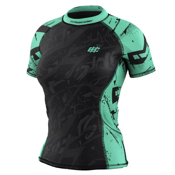 Dam kortärmad rashguard NEO L MINT