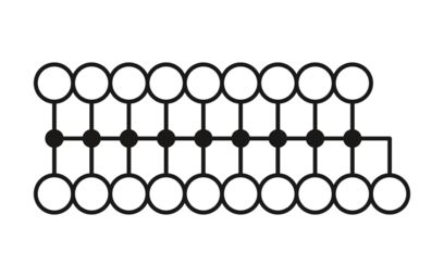 Ptfix 6/18X2.5 gnye - Fordelingsblok