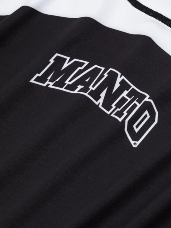Manto Herr Rashguard Kortärmad Ranked Vit/Svart L