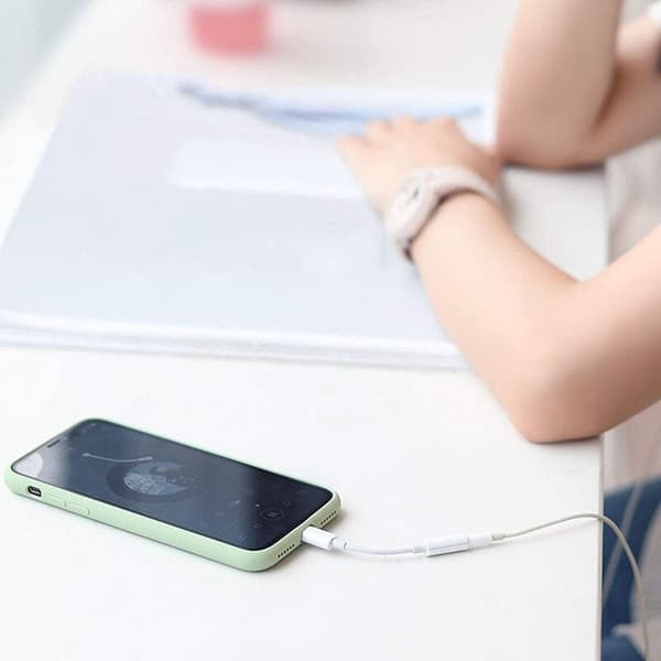 Hörlursadapter iPhone iPad Lightning minijack 3,5 mm Apple MFI 2 st