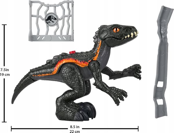 Imaginext Jurassic World angribende Indoraptor-figur