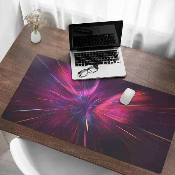 Skridsikker gamingmusemåtte Space Flashes 120x60 cm