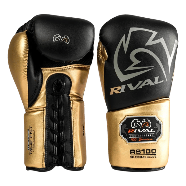 Rival RS100 16OZ Boksehandsker Sort/Guld