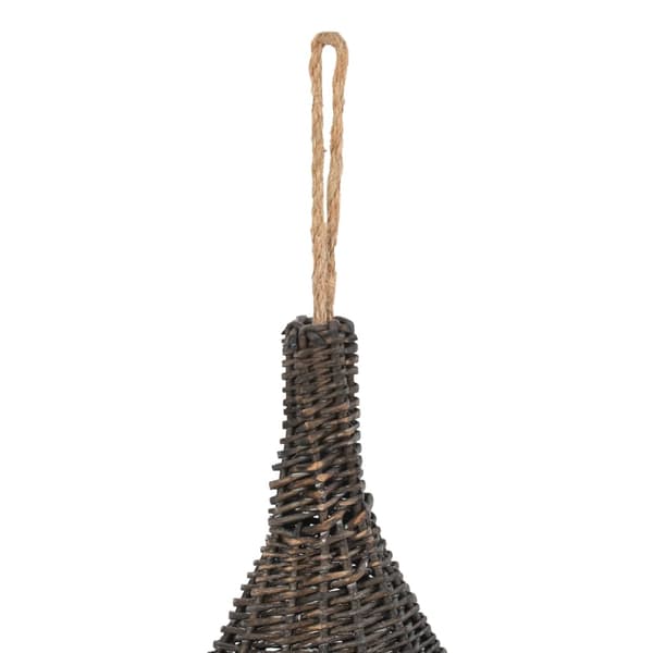 vidaXL Katthus med kudde, grå, 40x60 cm, rotting, tipi