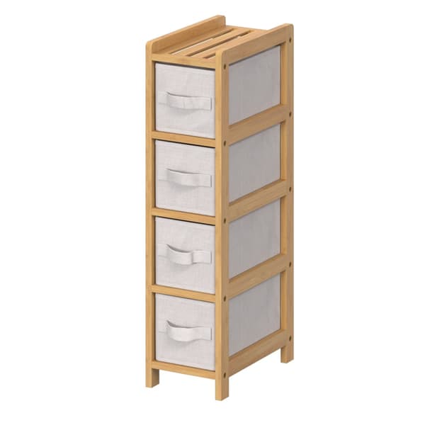 Badeværelseshylde med 4 kurve Tidy Box