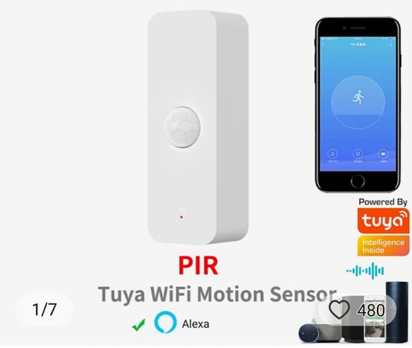 TUYA SMART WIFI PIR rörelsesensor