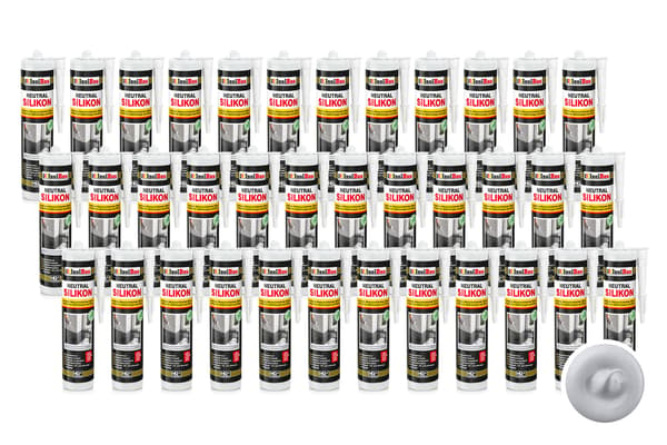 IsolBau Neutral Silikone Lysegrå Neutralsilikone 36 x 300ml