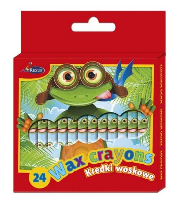 Voksfarveblyanter 24 farver
