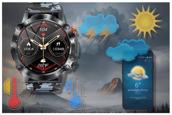 Älykello miesten GRAVITY GT20-5 - AMOLED, lisäremmi (sg024e)