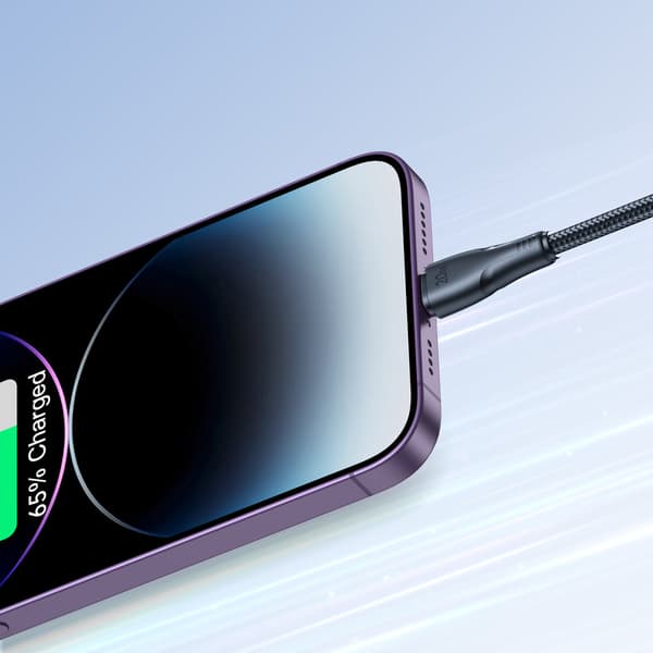 iPhone Surpass -sarjan USB-C - Lightning-kaapeli 20W 1.2m musta
