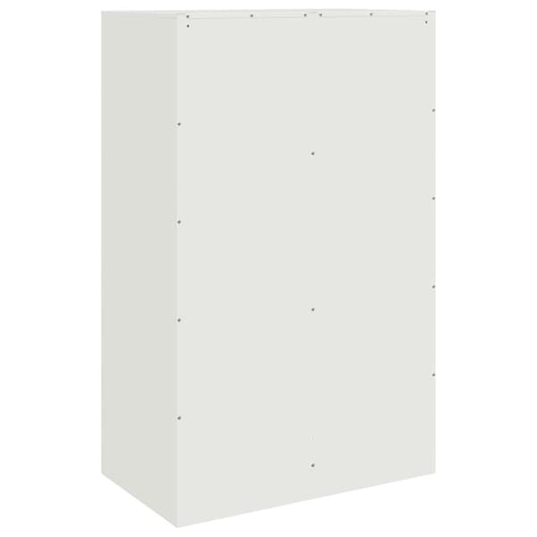 vidaXL Sidoskåp vit 67x39x107 cm stål