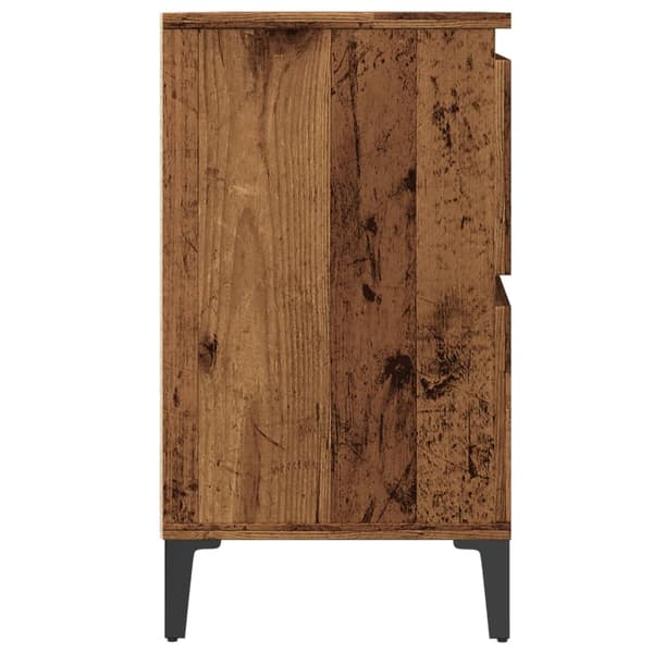 vidaXL håndvaskskab, antik træ, 80x33x60 cm