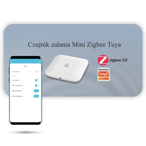 MINI Zigbee Tuya -tulva-anturi
