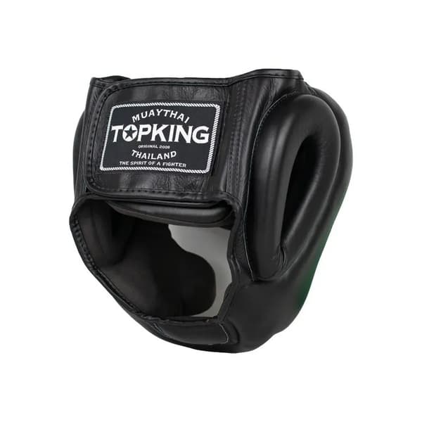 Top King Heltäckande Boxningshjälm Svart M