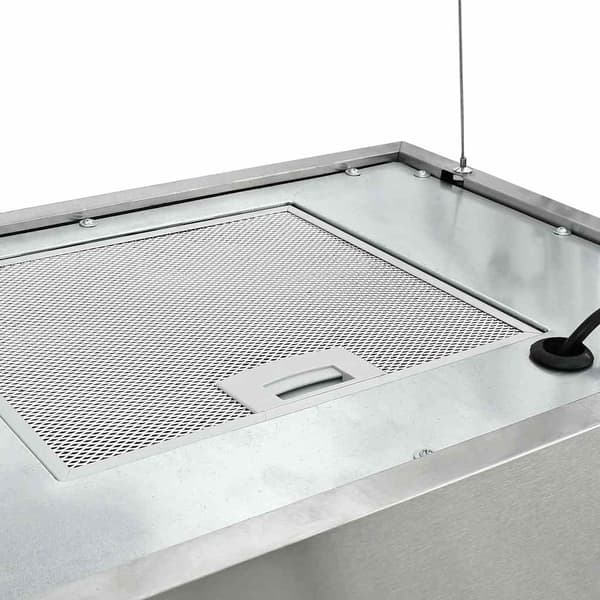 vidaXL væghængt emhætte, touchskærm, LCD, 55 cm, rustfrit stål