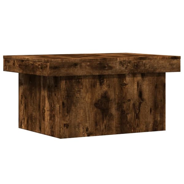 vidaXL sofabord røget eg 80x55x40 cm