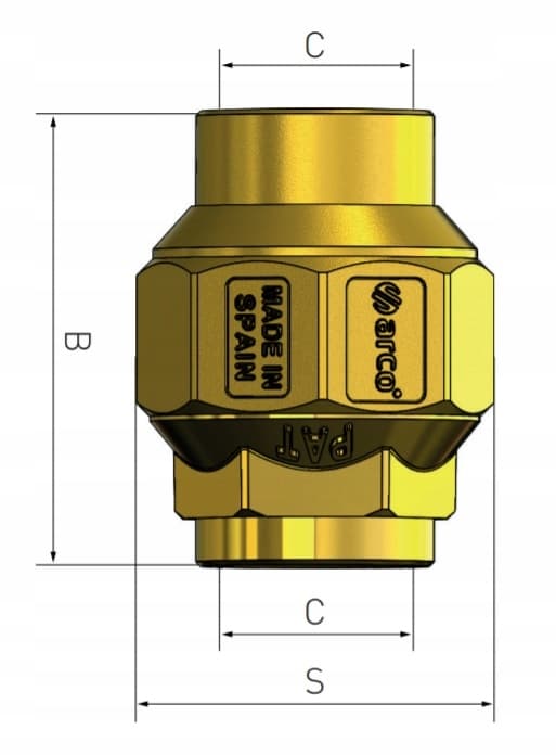 Arco 3/4'' backventil 191204