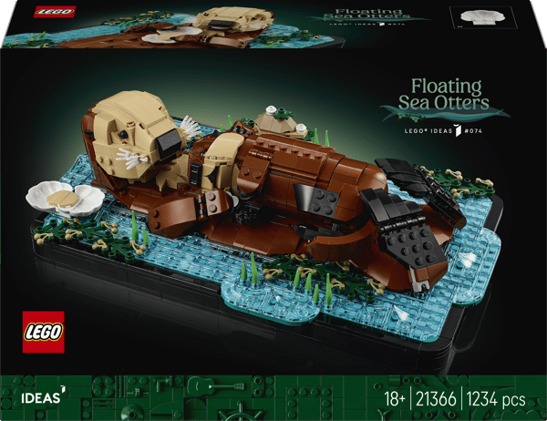 LEGO Ideas Simmande Uttrar 1234 Delar Set (21366)