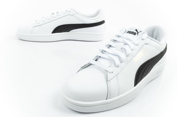 Puma Smash 3.0 L Hvid Sort [390987 11] størrelse 44
