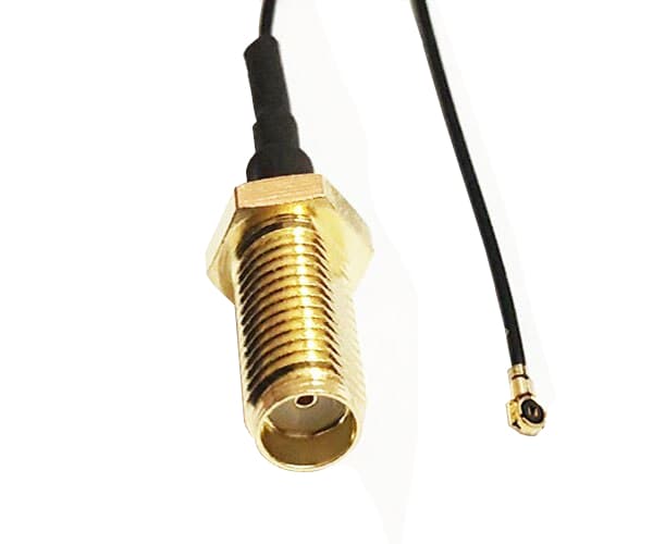 Pigtail MHF4 hun / SMA-fatning RF0.81 20cm
