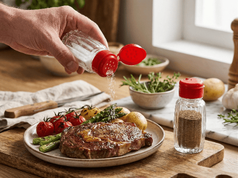 Kryddlåda i glas med klaff 50 ml - PRA