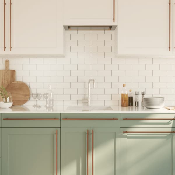 vidaXL skabsgreb 10 stk. bronze 480 mm rustfrit stål