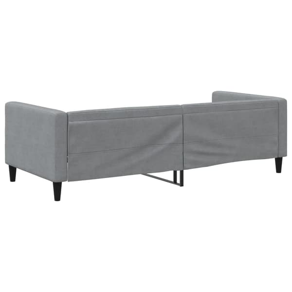 vidaXL Bäddsoffa ljusgrå 90x200 cm tygklädd