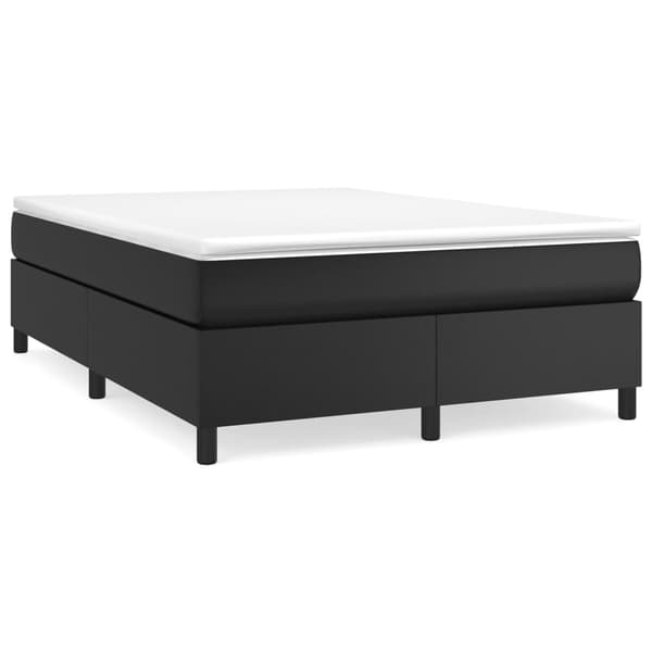 vidaXL sengestel sort 140x190 cm kunstlæder