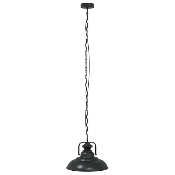 vidaXL pendellampe E27 sort Ø 31 cm jern