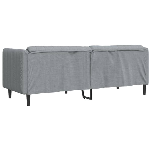 vidaXL 3-personers sofa lysegrå stof