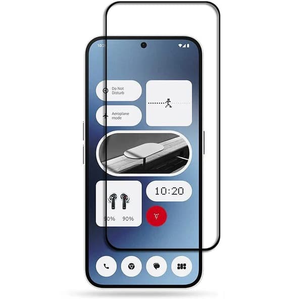 3D-härdat glas för Nothing Phone 2a / 2a Plus, svart ram
