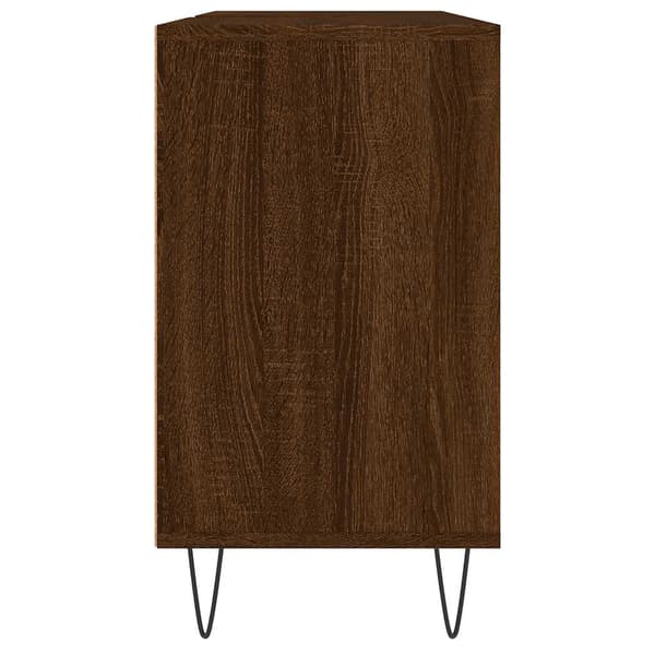 vidaXL badeværelsesskab brunt egetræ 80x33x60 cm