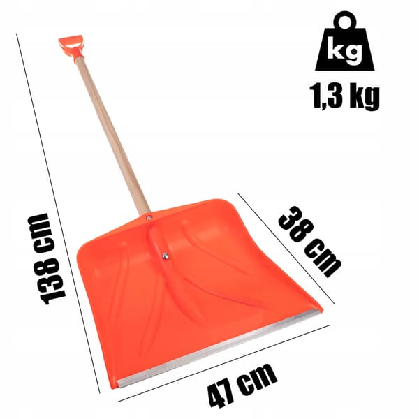 FROXER snöskyffel, ALUMINIUMfäste, skrapa, ORIGINAL!