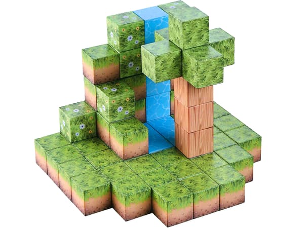 Magnetiske byggeklodser terninger Pixel Cubes 64 dele 3D
