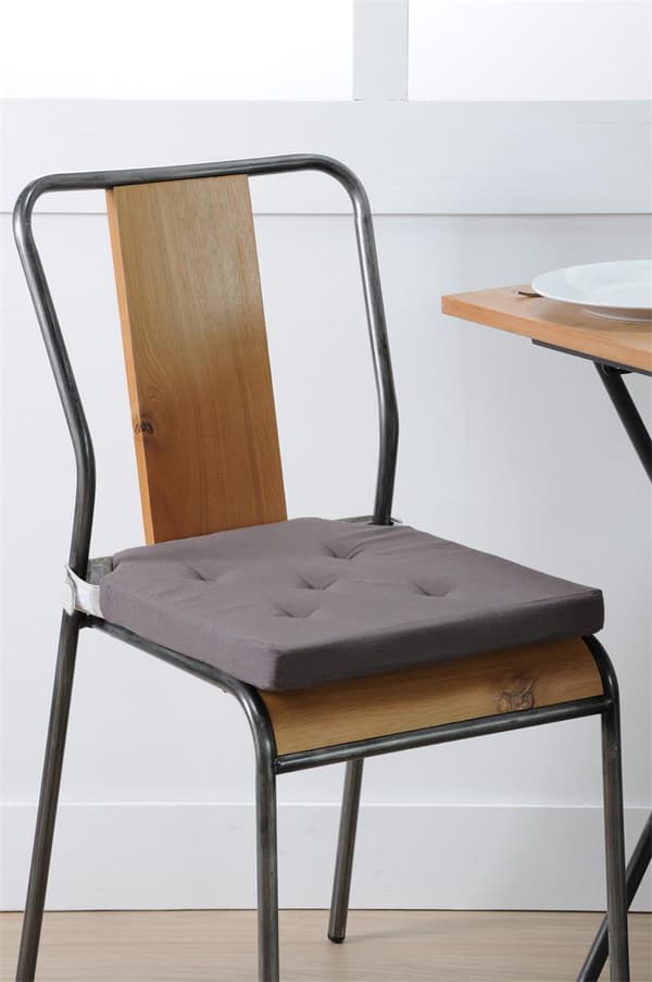 DUO stolsdyna 38x38 silvergrå