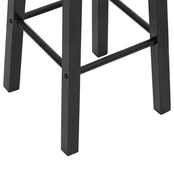 vidaXL Baarijakkarat, 2 kpl, musta, MDF