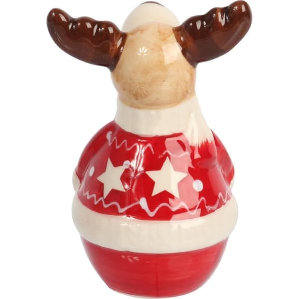 Keramisk julfigur 9 cm skandinavisk stil
