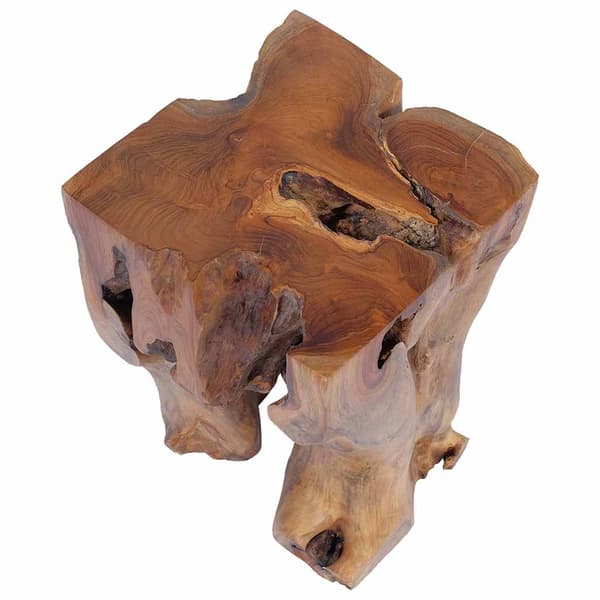 vidaXL Pall massiv teak